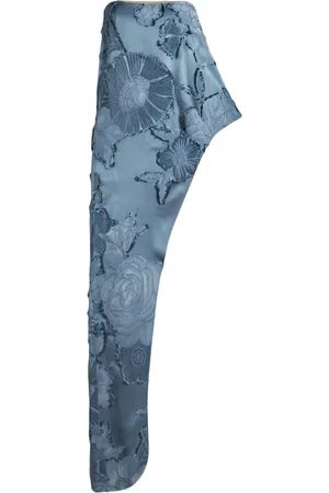 Etro Robe asymétrique à fleurs en jacquard