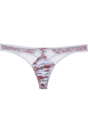 FLEUR DU MAL String à fleurs en jacquard