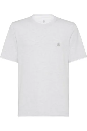 Brunello Cucinelli T-shirt à détail superposé