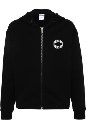 Moschino Hoodie zippé à logo appliqué