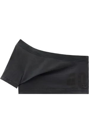 Courrèges Haut crop Tuba à design asymétrique