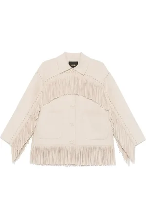 Maje Manteau à franges