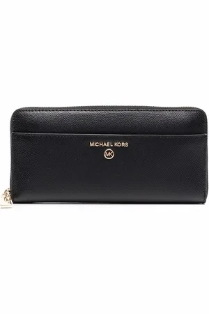 Michael Kors Portefeuille zippé à plaque logo