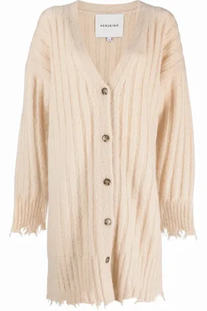Herskind Cardigan nervuré Base à effet usé