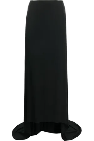 MAGDA BUTRYM Jupe longue drapée à design asymétrique