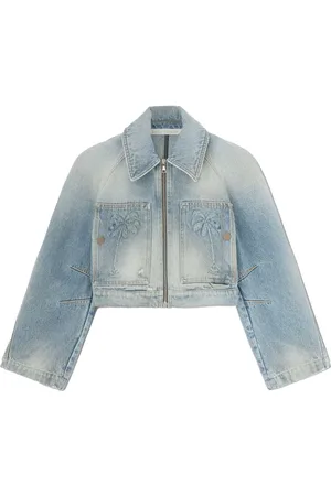 Palm Angels Veste en jean Paris à coupe crop