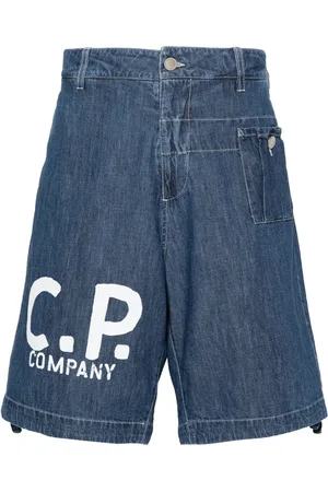 C.P. Company Short en jean à logo imprimé