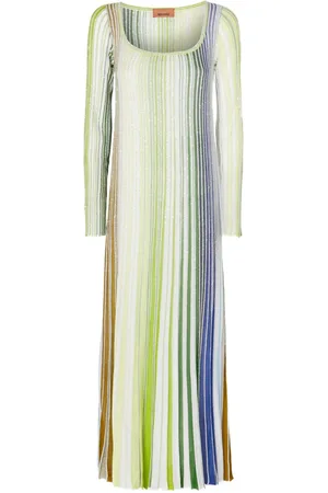 Missoni Robe rayée à manches longues