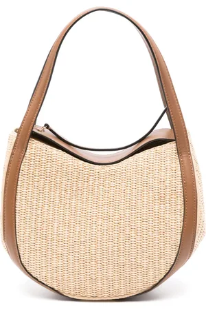 Wandler Mini sac à main Lin straw
