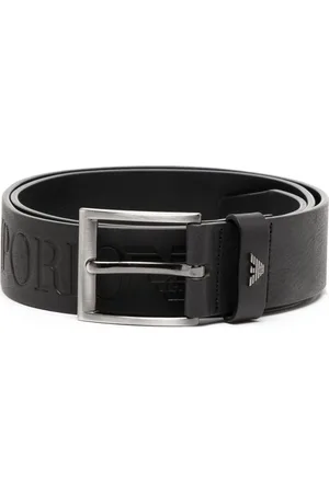 Emporio Armani Ceinture en cuir à logo débossé