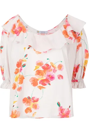 Isolda Blouse volantée Poppies Field Forever