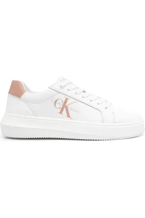 Calvin Klein Baskets en cuir à logo embossé