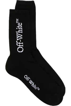 OFF-WHITE Chaussettes à logo Bookish en intarsia