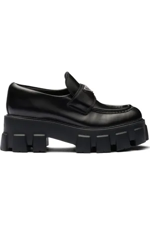 Prada Mocassins Monolith 55 mm en cuir