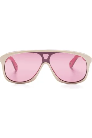 Chloé Lunettes de soleil oversize à logo gravé