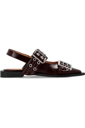 Ganni Ballerines à détails de boucles