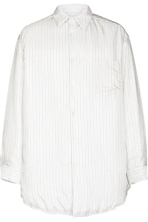Maison Margiela Chemise matelassée à fines rayures
