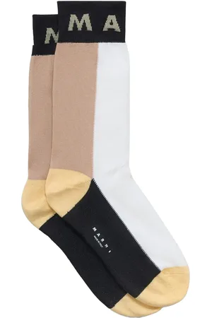 Marni Chaussettes à logo intarsia