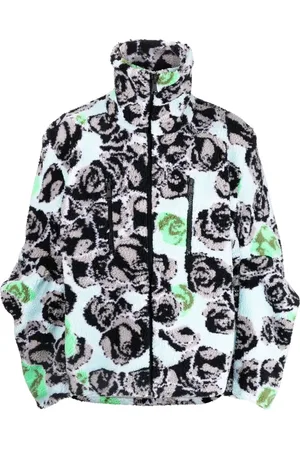 Natasha Zinko Veste oversize en polaire à fleurs
