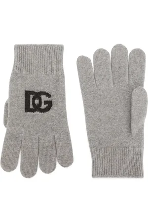 Dolce & Gabbana Gants en cachemire à logo en intarsia