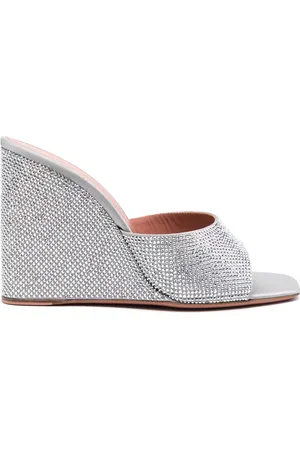 Amina Muaddi Mules Lupita 95 mm à ornements en cristal