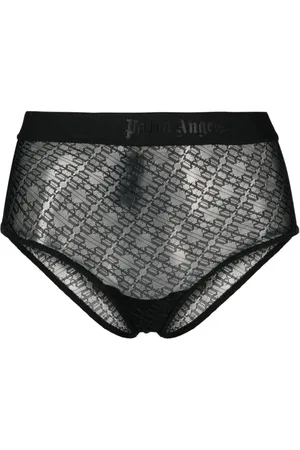 Palm Angels Culotte en dentelle à bande logo