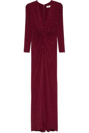 NISSA Robe longue à ornements strassés