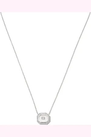NIKOS KOULIS Collier en or blanc 18ct orné d