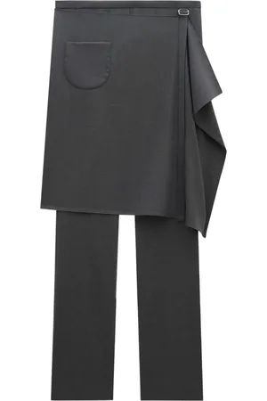 Courrèges Pantalon de tailleur en laine mélangée