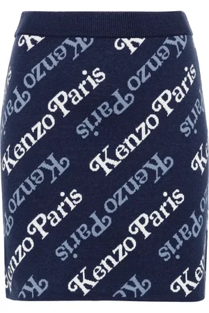 Kenzo Minijupe Verdy à logo intarsia