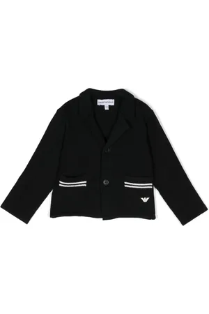 Emporio Armani Cardigan en maille gaufrée