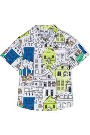 Moschino Chemise boutonnée à imprimé graphique
