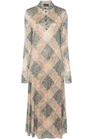 Etro Robe longue à imprimé cachemire