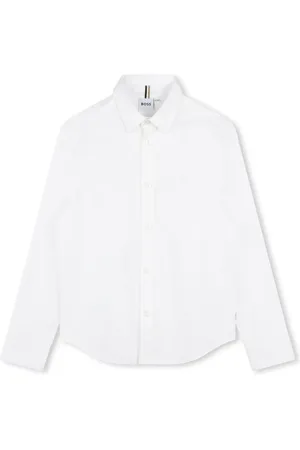 HUGO BOSS Chemise en coton à logo brodé