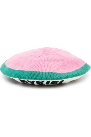 Sonia Rykiel Enfant Beret en maille à logo brodé
