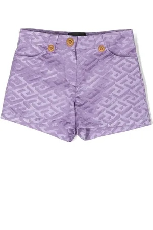 VERSACE Short La Greca à logo en jacquard