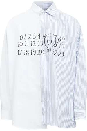 Maison Margiela Chemise en coton à design asymétrique