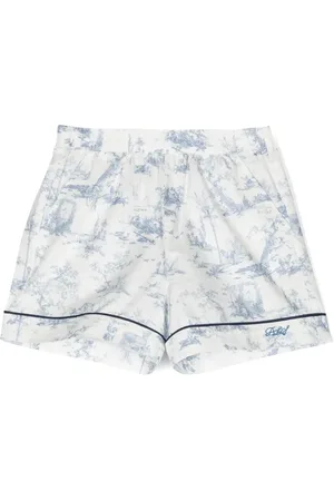 PHILOSOPHY DI LORENZO SERAFINI Short en coton à imprimé graphique