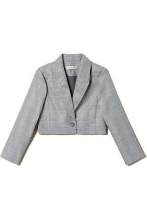 Twin-Set Blazer Spencer à motif Prince de Galles