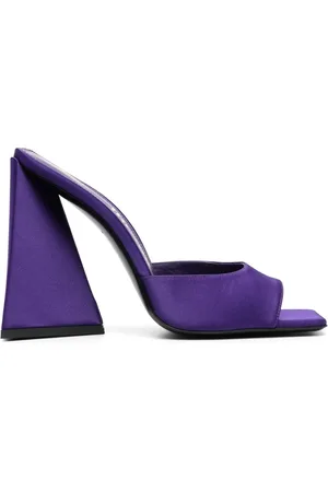 The Attico Mules Devon 115 mm en satin