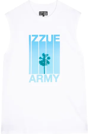Izzue Débardeur en coton à imprimé palmier