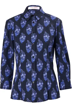 Carolina Herrera Chemise fleurie à ourlet péplum