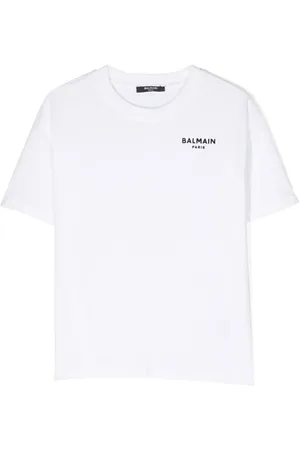 Balmain T-shirt en coton à logo imprimé
