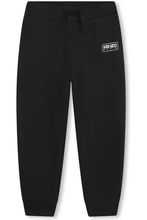 Kenzo Pantalon de jogging en coton à logo imprimé