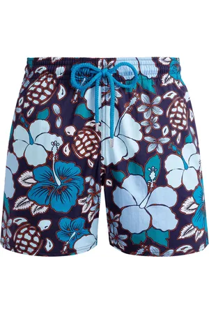 Vilebrequin Short de bain à imprimé Tropical Turtles