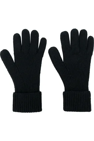 N.PEAL Gants nervurés en cachemire
