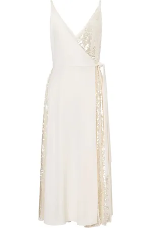 Serafini Robe cache-cœur à sequins