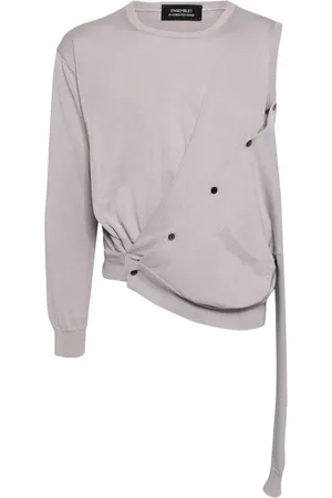 DOUBLET Cardigan AI à design asymétrique