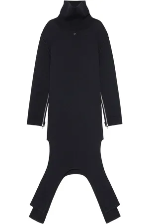 Courrèges Robe longue en maille ajourée