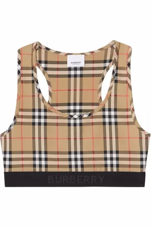 Burberry Brassière de sport à imprimé Vintage Check